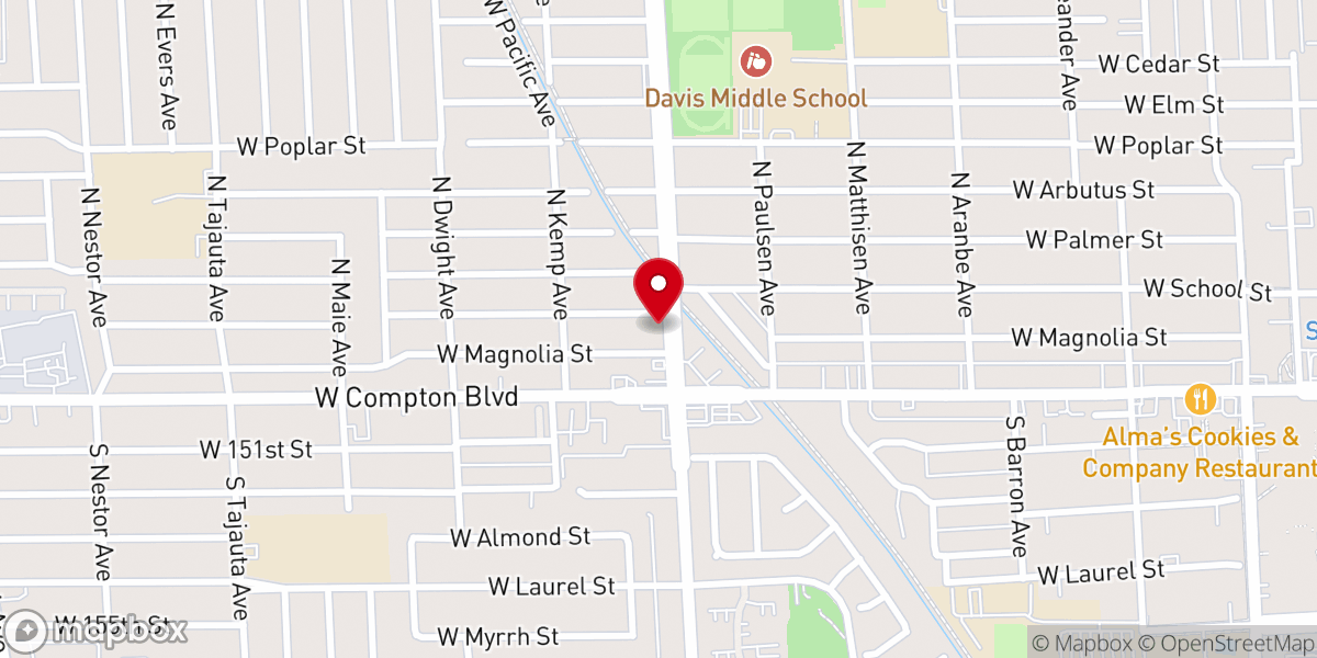 Map showing location of Allen Chapel Full Gospel Baptist