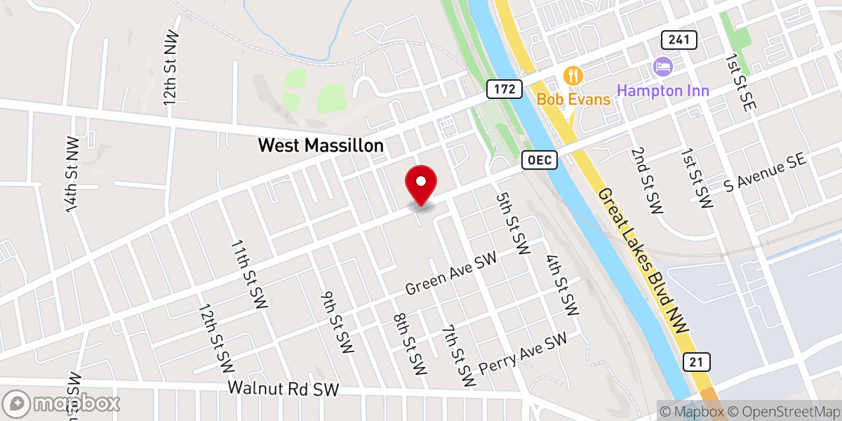 Map showing location of Abundant Life Christian Fellowship