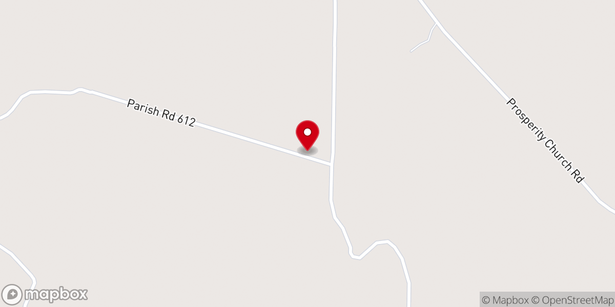 Map showing location of New Prosperity Baptist Church