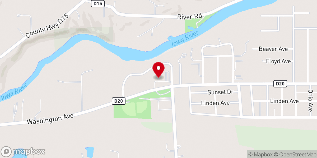 Map showing location of Bethany Lutheran Church Elca