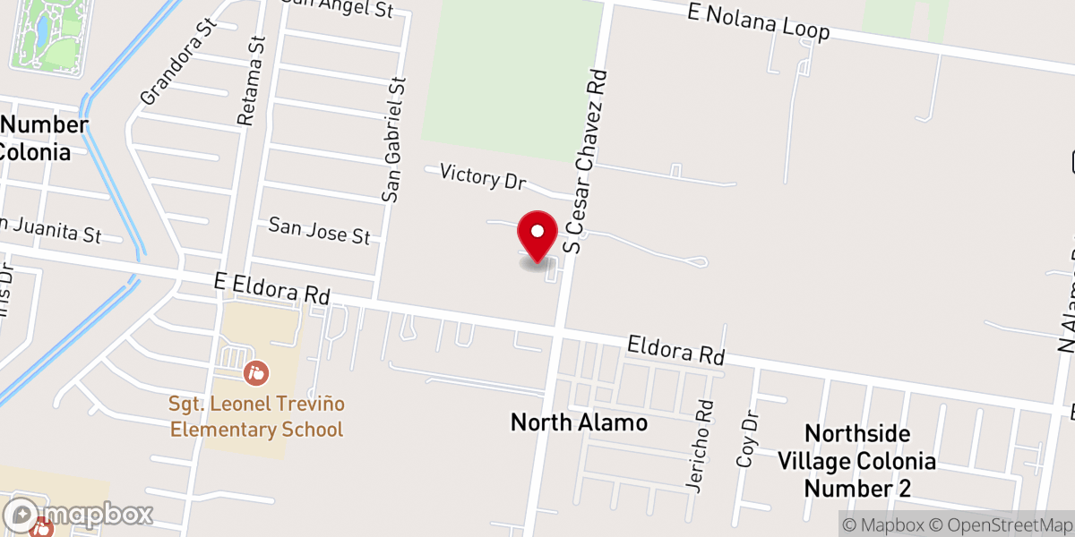 Map showing location of Kingdom Builders Church