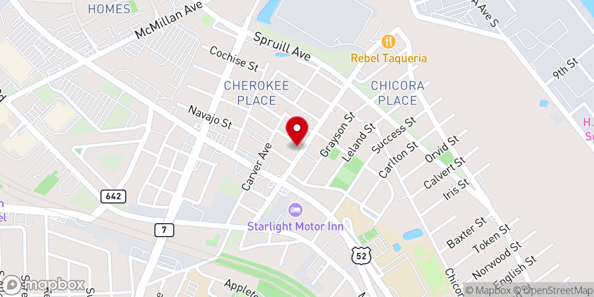 Map showing location of New Direction Outreach Ministries