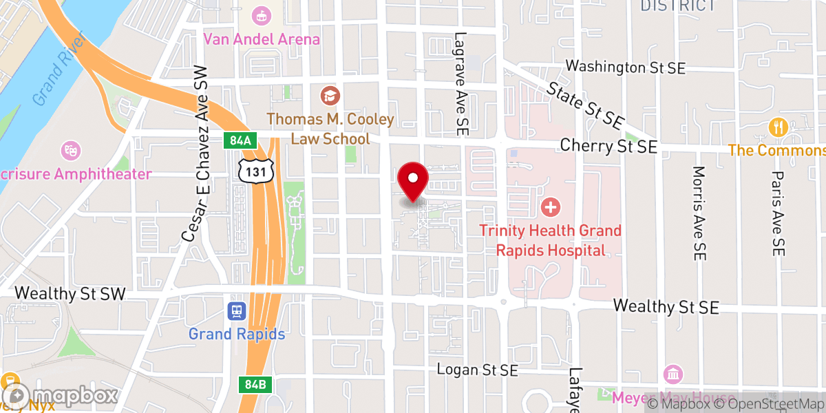 Map showing location of Cathedral of Saint Andrew