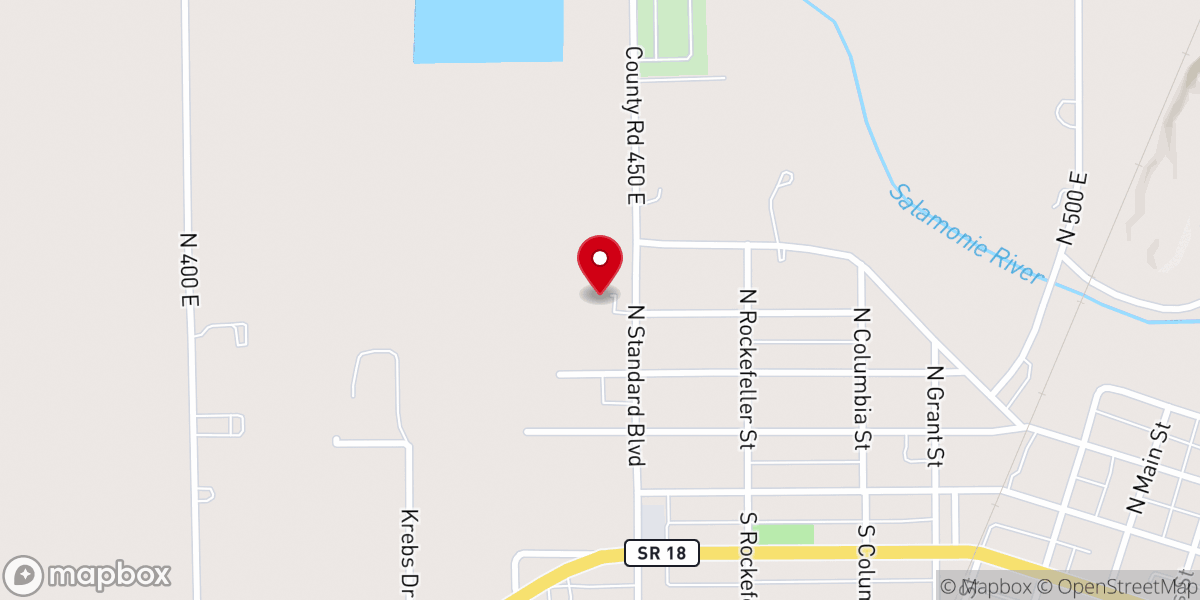 Map showing location of Cornerstone Community Church