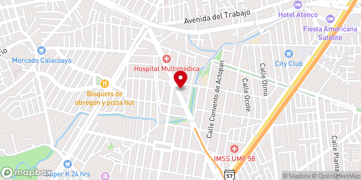 Map showing location of Iglesia Bautista Resurrección, A.R.