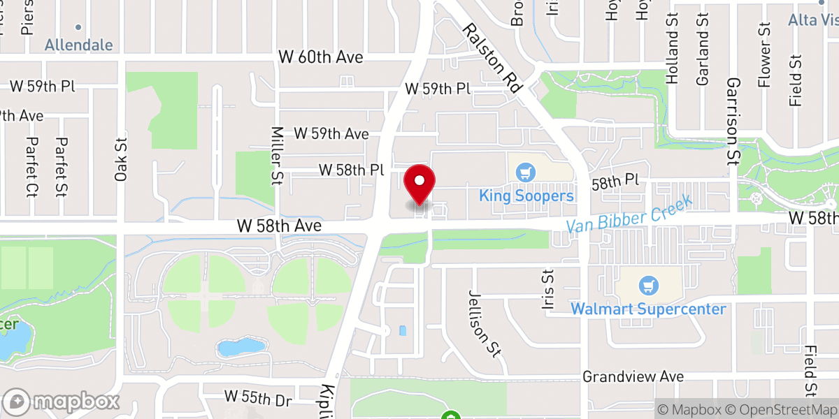 Map showing location of King of Glory Lutheran Church