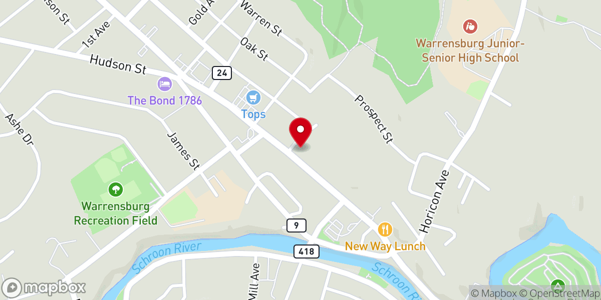 Map showing location of Saint Cecilia Catholic Church