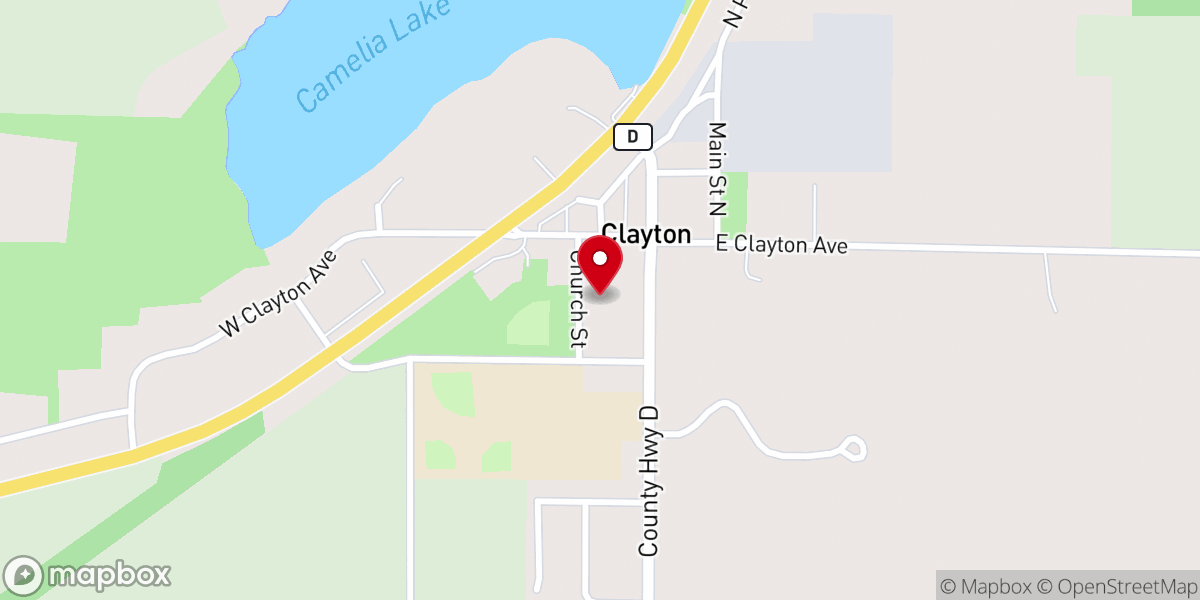 Map showing location of Immanuel Evangelical Lutheran Church