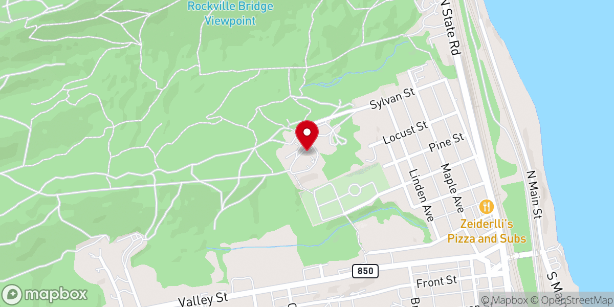 Map showing location of Cove Mountain Trailhead