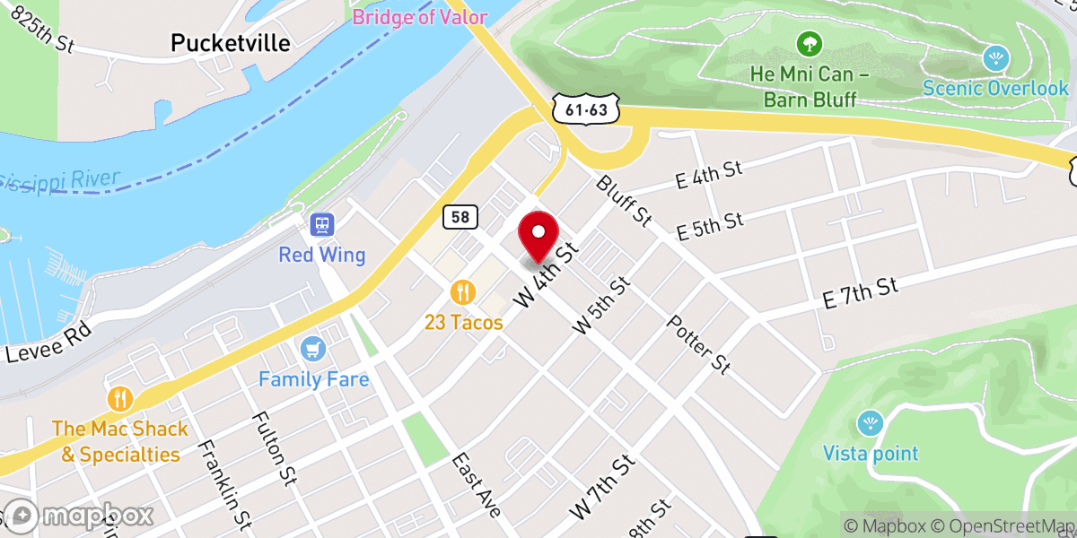 Map showing location of New Life United Pentecostal Church