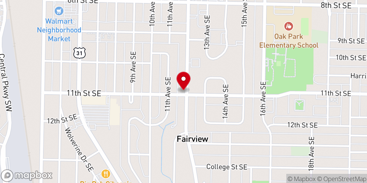 Map showing location of Somerville Road Church of Christ