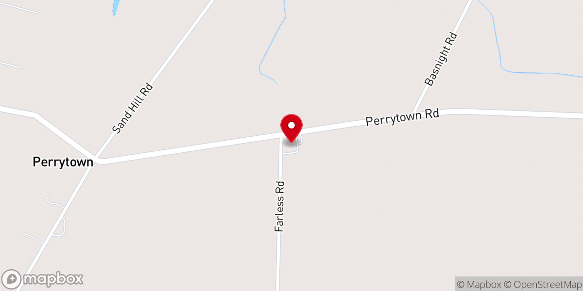 Map showing location of Perrytown Assembly Of God