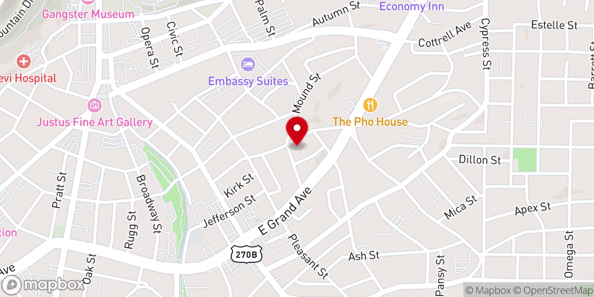 Map showing location of Living Waters Church of God