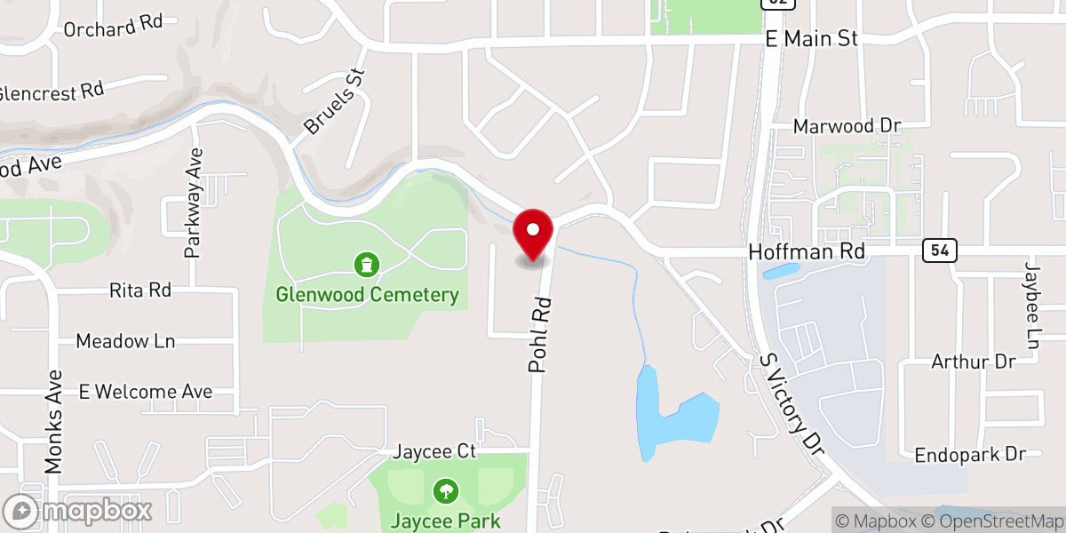 Map showing location of Hope Interfaith Center