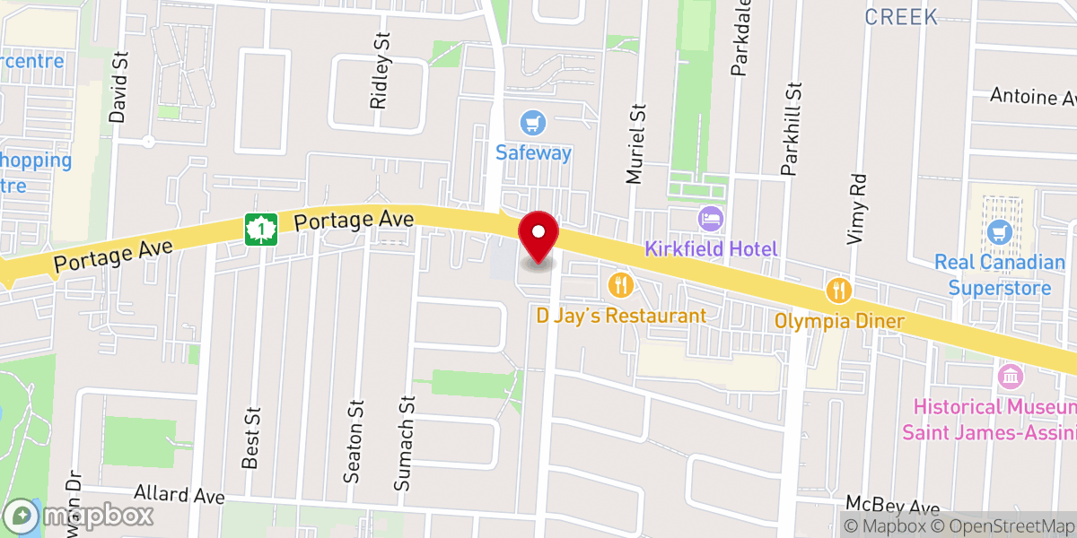 Map showing location of St. John XXIII Roman Catholic Church