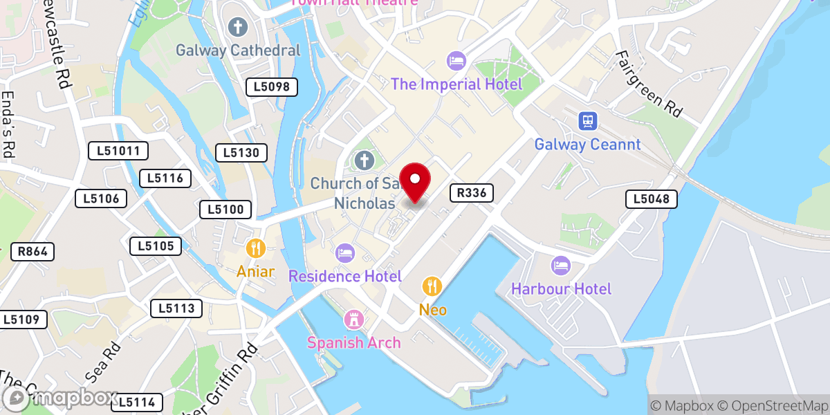 Map showing location of Augustinian Priory