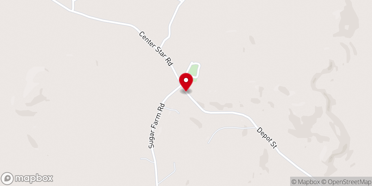 Map showing location of Pleasant Grove Church