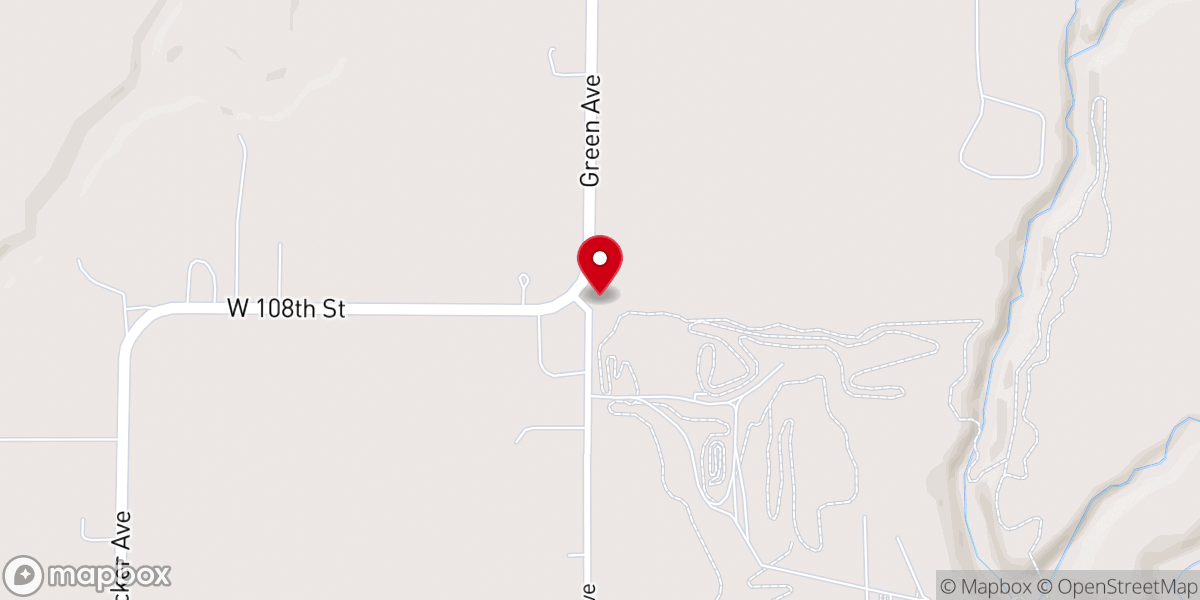Map showing location of Trinity Baptist Church