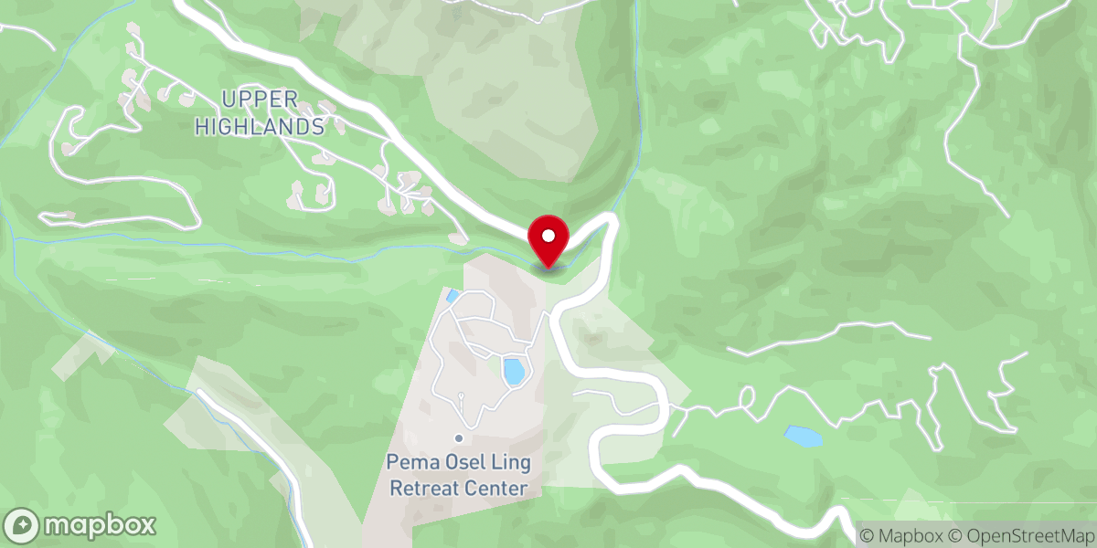 Map showing location of Spanish Adult Tent