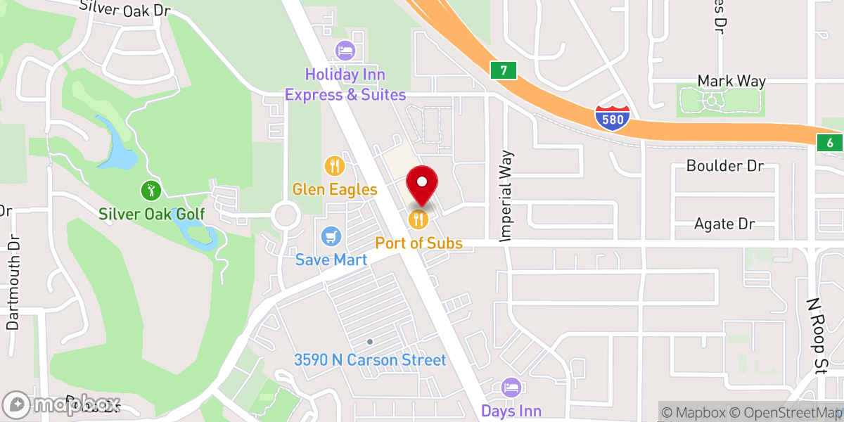 Map showing location of The Well Church Carson City