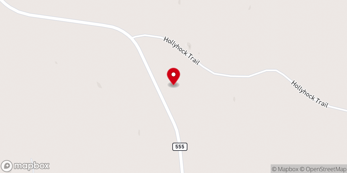 Map showing location of Holly Springs Church