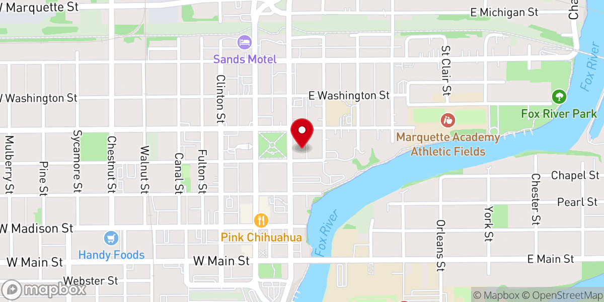 Map showing location of Open Table United Church of Christ