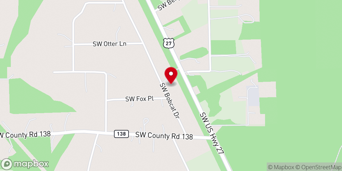 Map showing location of Pentecostal Church of God