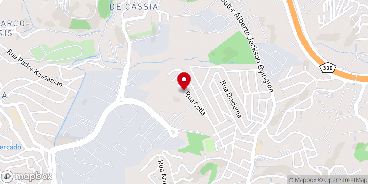 Map showing location of Igreja Batista Vila Menk