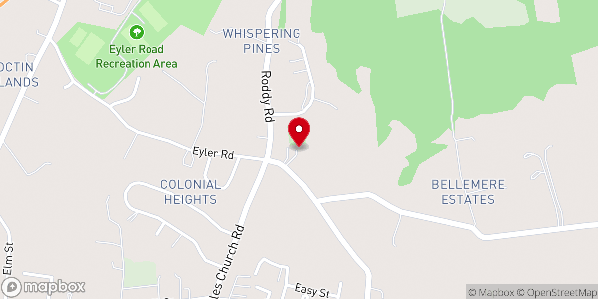 Map showing location of Apples United Church of Christ
