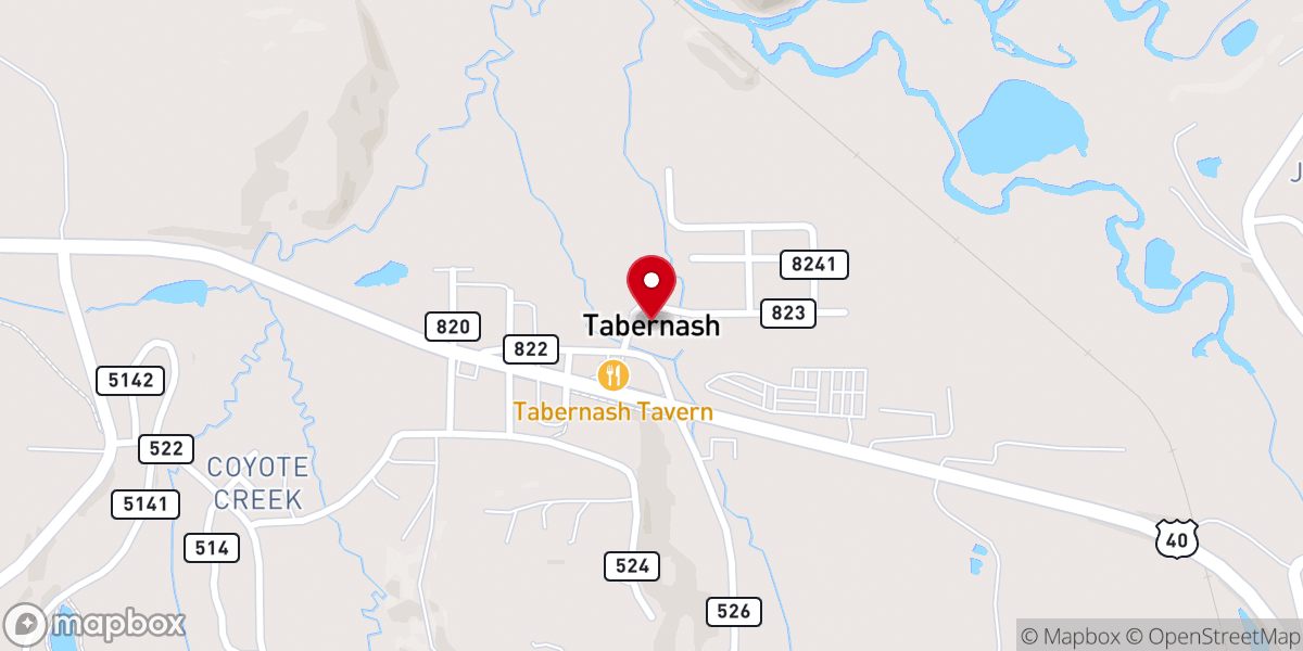 Map showing location of Tabernash