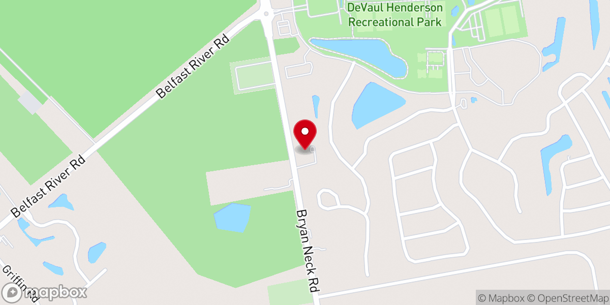 Map showing location of Spirit of Peace Lutheran Church
