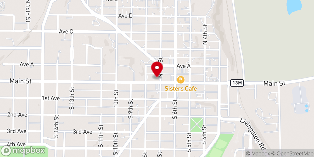 Map showing location of First United Methodist Church