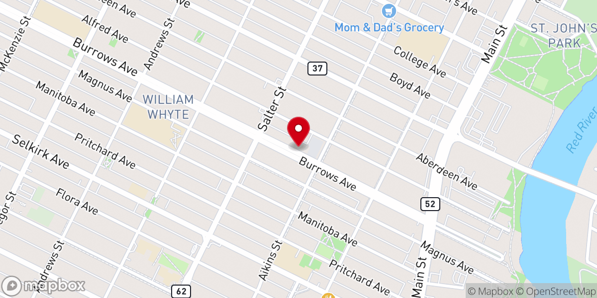 Map showing location of Polish National Catholic Church of St. Mary's