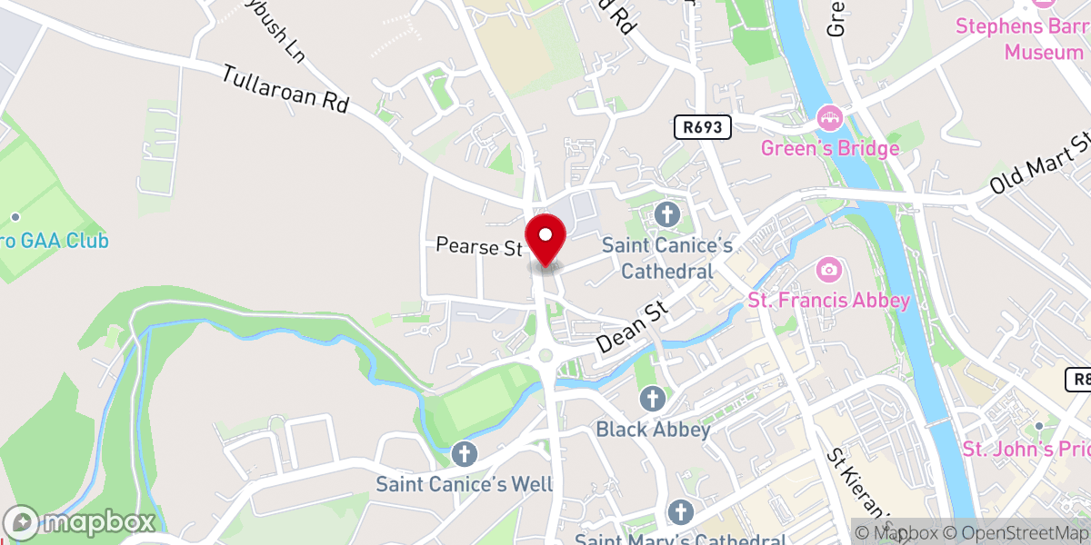 Map showing location of St. Canice's Neighbourhood Hall - Butts Green
