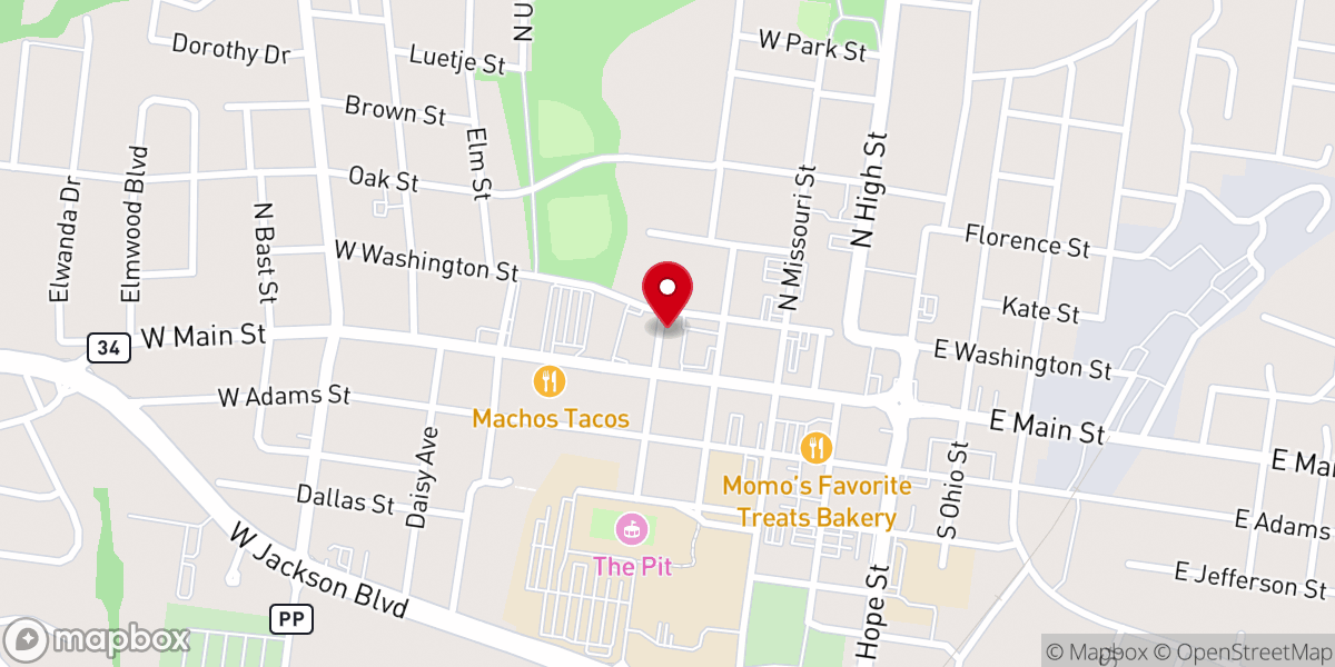 Map showing location of Sovereign Grace Church