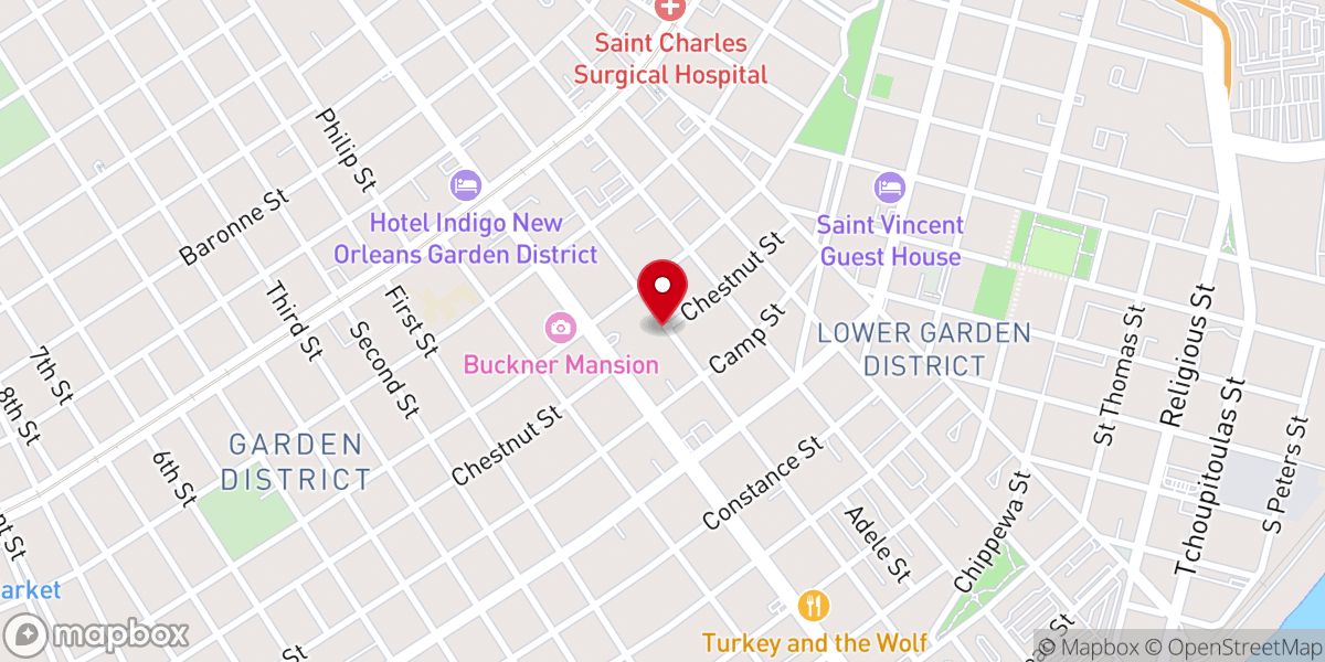 Map showing location of Trinity Evangelical Reformed Church
