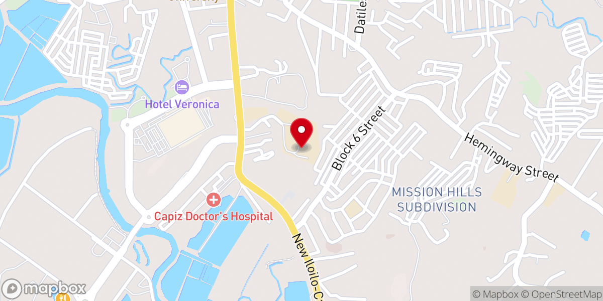 Map showing location of Saint Pius X Seminary