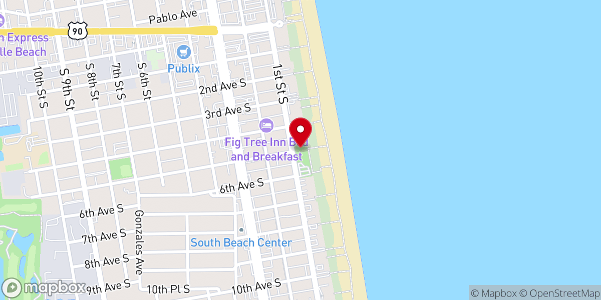 Map showing location of Oceanfront Park