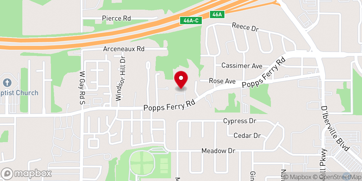 Map showing location of Heritage United Methodist Church