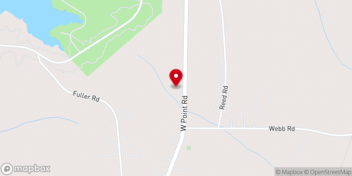 Map showing location of Reeds Chapel