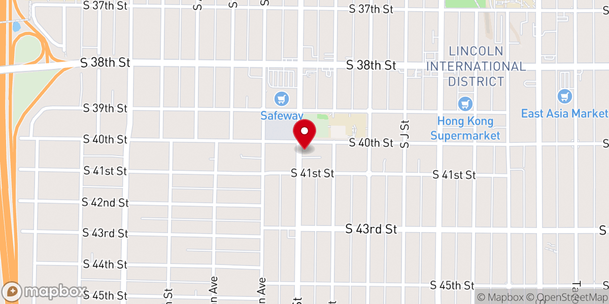 Map showing location of Bright Star Community Baptist