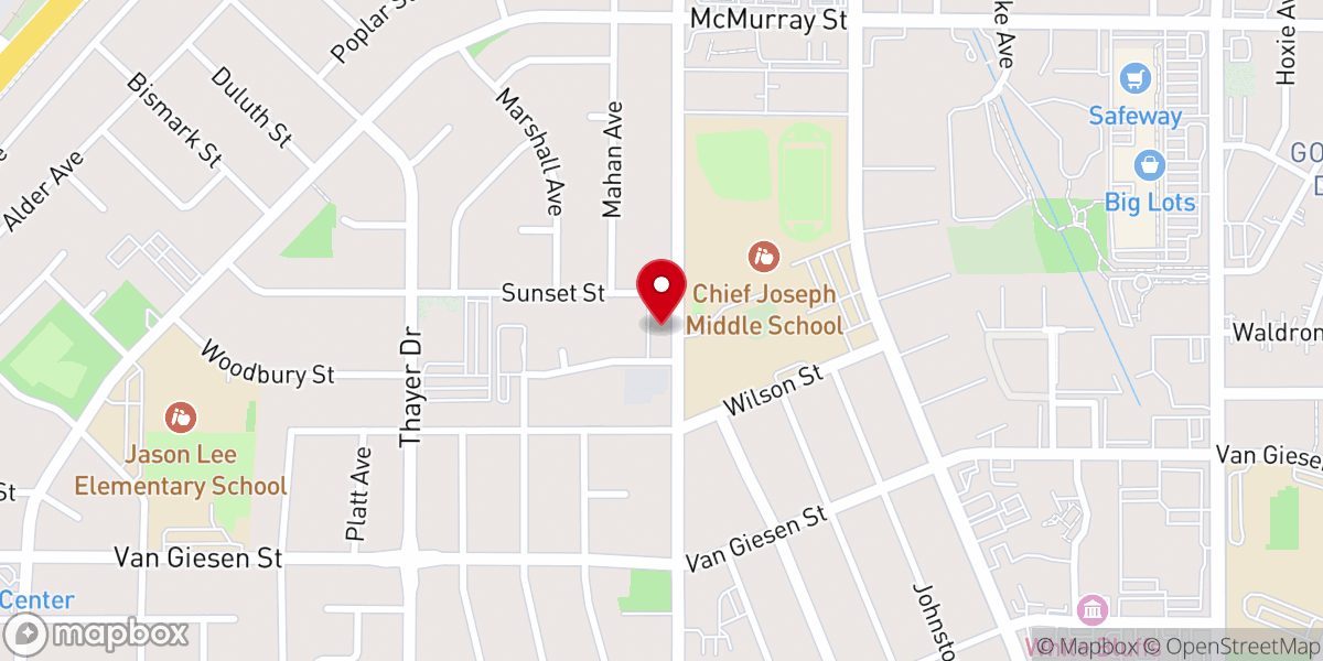 Map showing location of Apostolic Christian Church