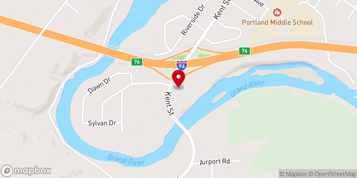 Map showing location of St Andrew Lutheran Church