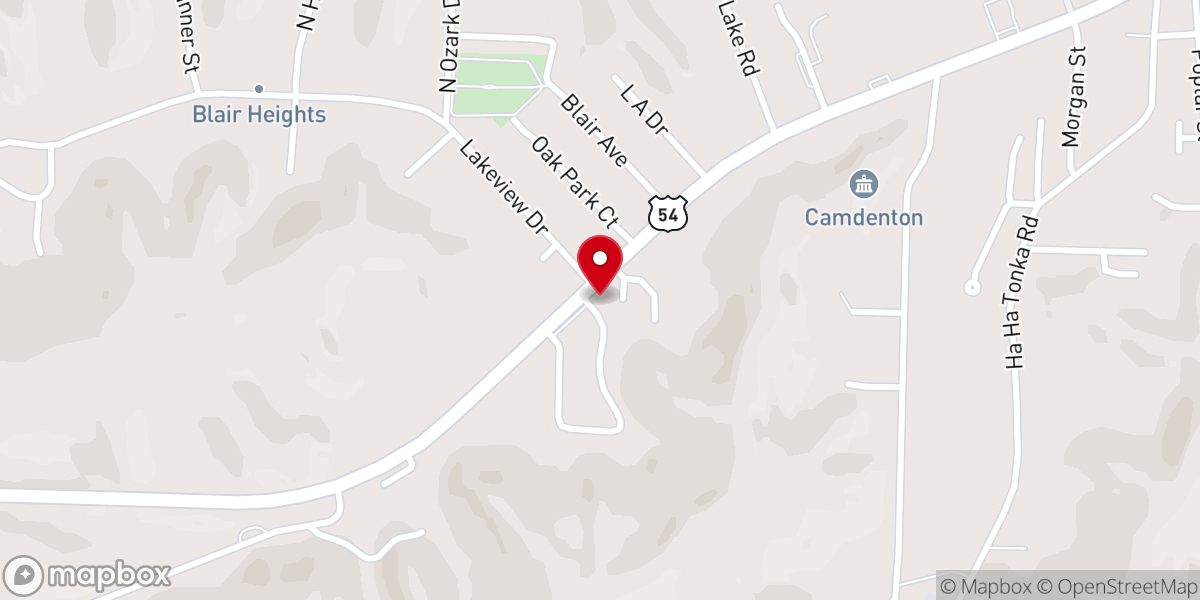Map showing location of Donut Palace