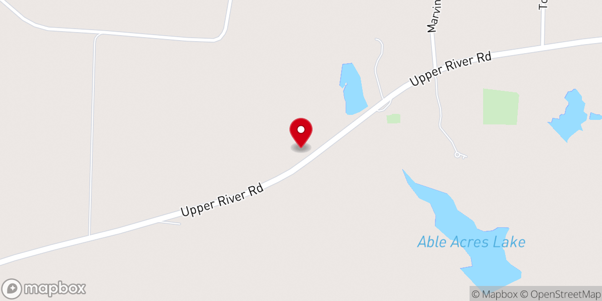 Map showing location of Salem United Methodist Church