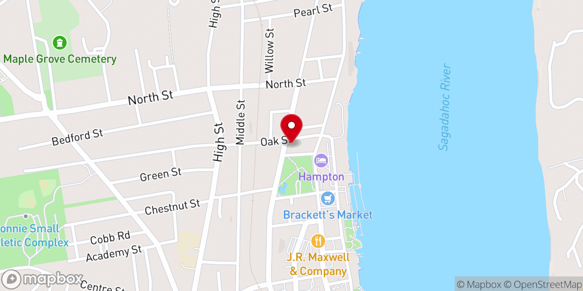 Map showing location of First Apostolic Church