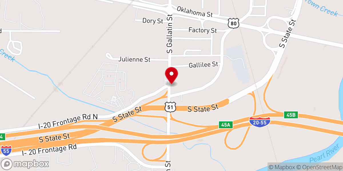 Map showing location of Bibleway Baptist Church