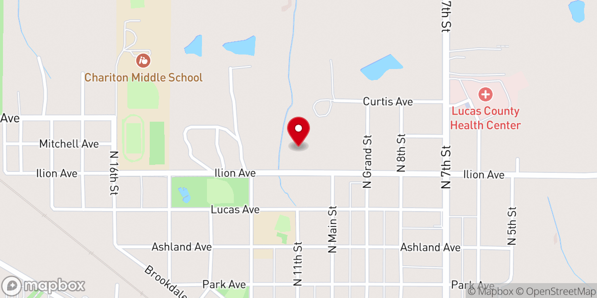 Map showing location of Chariton Christian Church Disciples of Christ