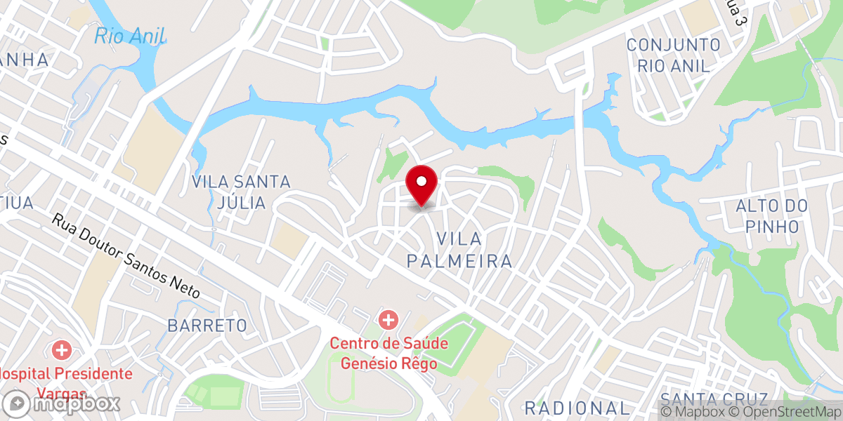 Map showing location of Igreja Pentecostal Cristo É Vida