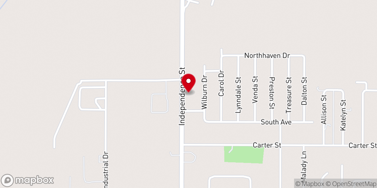 Map showing location of Full Gospel Church